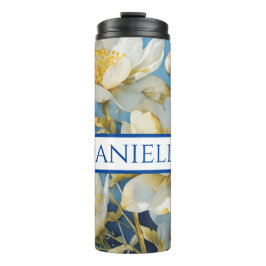 Personalisiertes Blumengetränk Thermosbecher