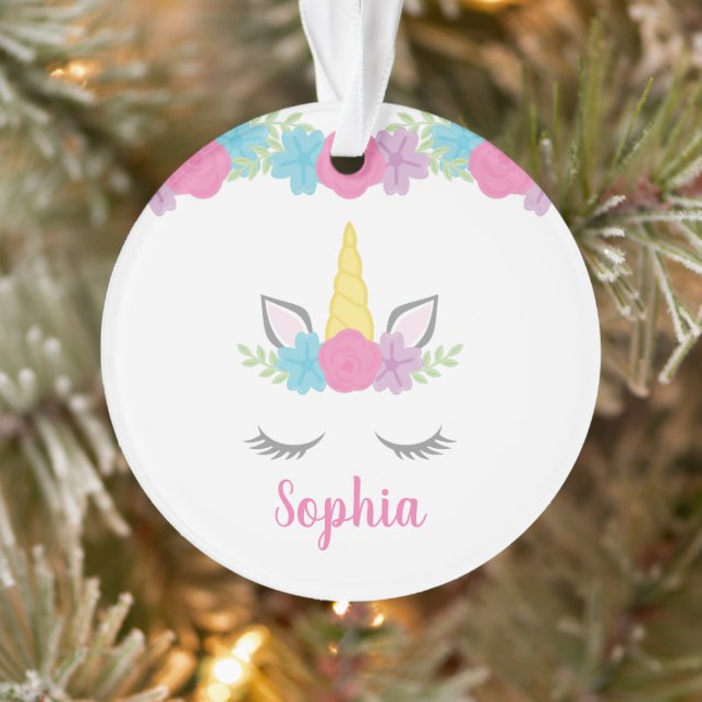 Personalisiertes Blumenmoor Ornament (Baum)