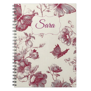 Personalisiertes Blumennotizbuch – Benutzerdefinie Notizblock