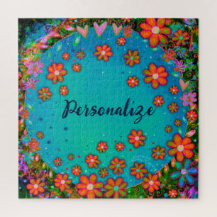 Personalisiertes Blumenpuzzle