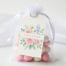 Personalisiertes Blumenwasser-Geschenkstück Geschenkanhänger