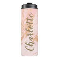 Personalisiertes Blush- und Gold-Marmormuster