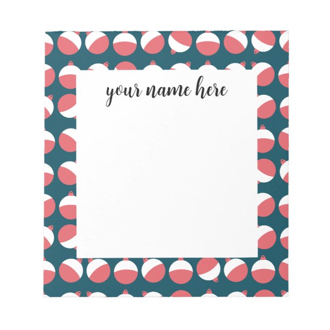 Personalisiertes Bobber Notepad Notizblock (Vorderseite)