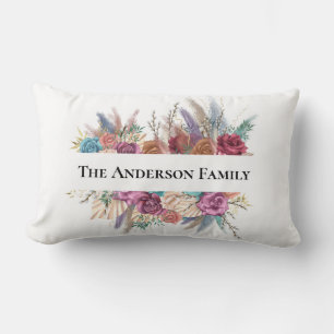Personalisiertes Boho-Geschenk mit floralem Trend Lendenkissen