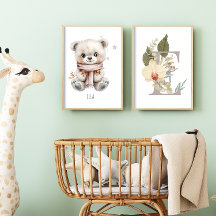 Personalisiertes Boho Kinderzimmer Dekoration Kuns