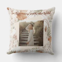 Personalisiertes Boho-Kissen  Bohemianisches Fotog