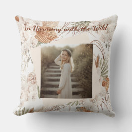 Personalisiertes Boho-Kissen  Bohemianisches Fotog Kissen