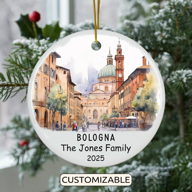 Personalisiertes Bologna-Ornament, Italien Keramik Ornament (Von Creator hochgeladen)