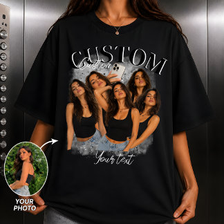 Personalisiertes Bootleg 90er Retro Freundin Vinta T-Shirt