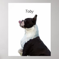 Personalisiertes Boston Terrier Doster