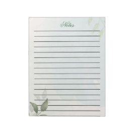 Personalisiertes botanisches Notizbuch Notizblock