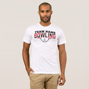 Personalisiertes Bowling-Team-T-Shirt T-Shirt