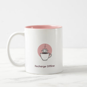 Personalisiertes Brauen Achtsamkeit Zweifarbige Tasse
