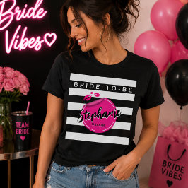 Personalisiertes Braut-to-Be-Glam-Junggesellinnena Tri-Blend Shirt