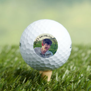 Personalisiertes Bräutigam-Foto – Junggesellenabsc Golfball
