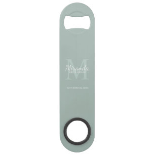 Personalisiertes Brautjungfern-Monogramm und Name Speed Flaschenöffner