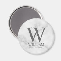 Personalisiertes Brautjunggesellen-Monogramm & Nam