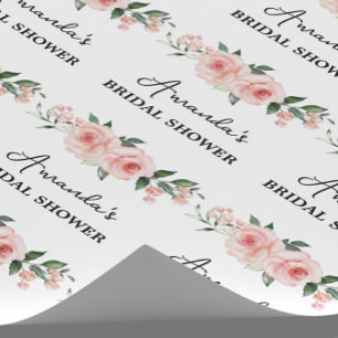 Personalisiertes Brautparty-Blumenverpackungspapie Geschenkpapier