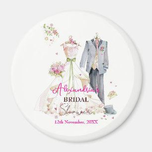 Personalisiertes Brautparty-Brautkleid Magnet