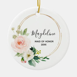 Personalisiertes Brautparty Trauzeugin Keramik Ornament