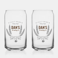 Personalisiertes Brauunternehmen Bierglas