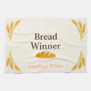Personalisiertes Bread Winner-Trendy Elegant Teetu Geschirrtuch
