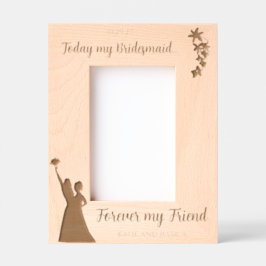 Personalisiertes Bridesmaid-Geschenk (Portrait) Geätzte Rahmen