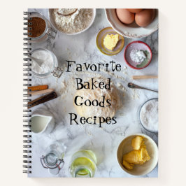 Personalisiertes Brot und Backrezeptorbuch Notizbuch