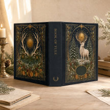 Personalisiertes Buch der Julhirsche 3-Ring-Binder