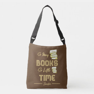 Personalisiertes Buch Lover's Crossbody Bag Tragetaschen Mit Langen Trägern