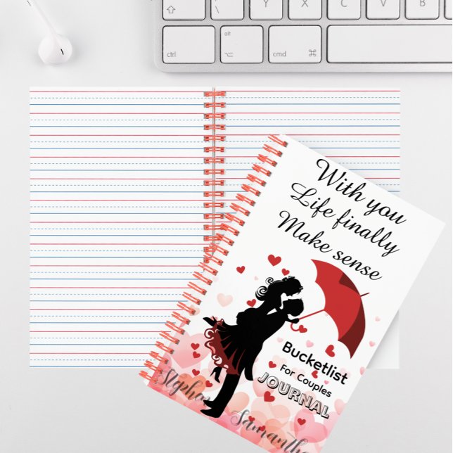 Personalisiertes Bucket-List-Journal für Paare  Notizbuch (Von Creator hochgeladen)