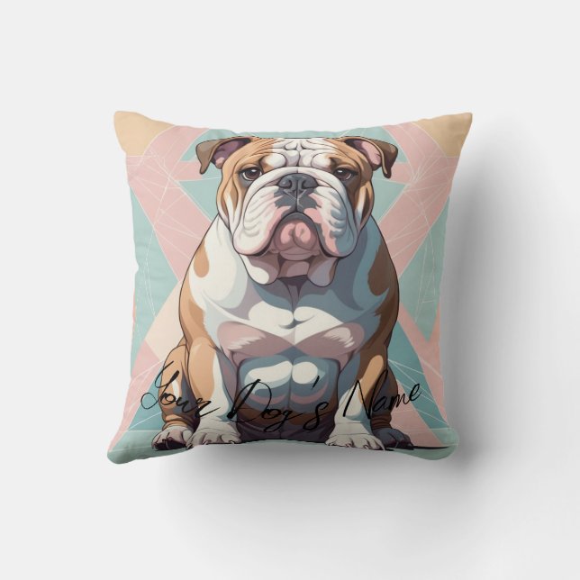 Personalisiertes Bulldog-Pillow Kissen (Rückseite)