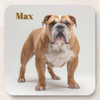 Personalisiertes Bulldog-Set für die Getränkeküche Getränkeuntersetzer