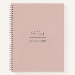 Personalisiertes Bullet Journal Blüte Dotted Notizbuch