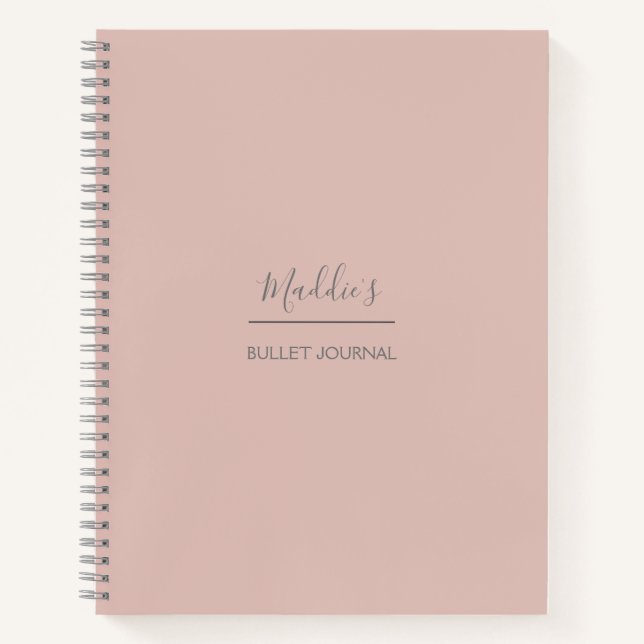 Personalisiertes Bullet Journal | Blüte | Dotted Notizbuch (Vorderseite)