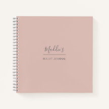 Personalisiertes Bullet Journal | Rosa | Dotted