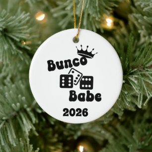 Personalisiertes Bunco-Babe-Ornament Keramik Ornament