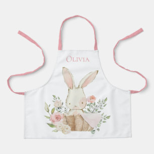 Personalisiertes Bunny Rabbit Pink Schürze