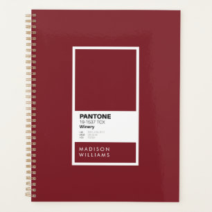 Personalisiertes Burgundy-Wine-Notebook Individu Planer