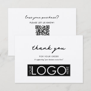 Personalisiertes Business Dankeschön Logo Rustic K Dankeskarte