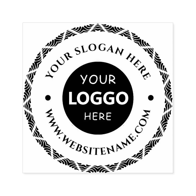 Personalisiertes Business-Logo für die Briefmarke  Gummistempel (Prägung)