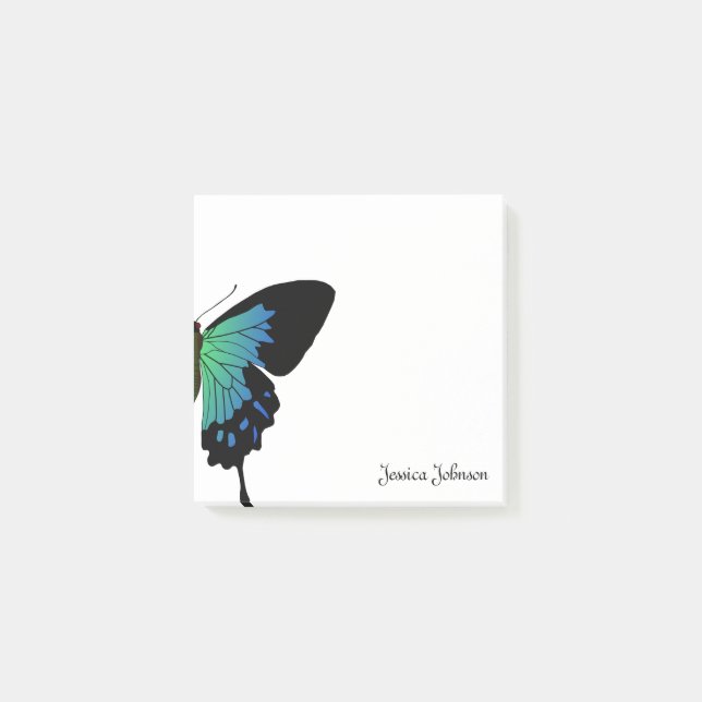 Personalisiertes Butterfly-Notizblock Post-it Klebezettel (Vorderseite)