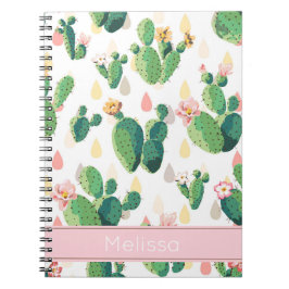 Personalisiertes Cactus Print Notebook Notizblock