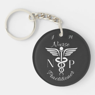 Personalisiertes Caduceus Symbol für Krankenpflege Schlüsselanhänger