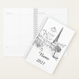 Personalisiertes Cafe Paris Planer