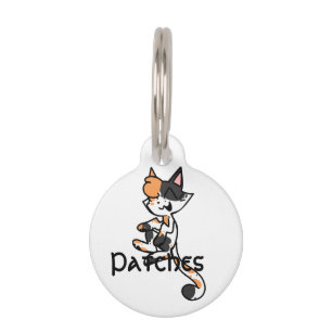 Personalisiertes Calico-Katzen-Halsband Haustiermarke