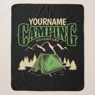 Personalisiertes Camping Familiencampingabenteuer Sherpadecke
