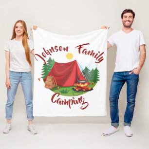 Personalisiertes Camping  Fleecedecke