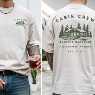 Personalisiertes Camping-Wochenende-Junggesellenab T-Shirt