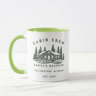 Personalisiertes Camping-Wochenende-Junggesellenab Tasse